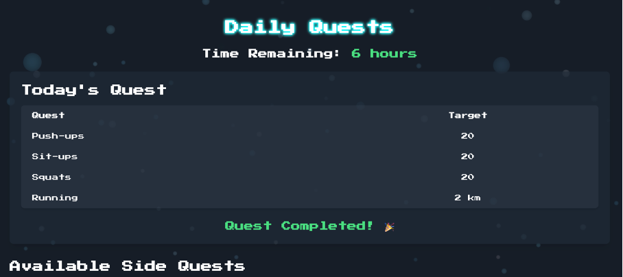 Daily Quests